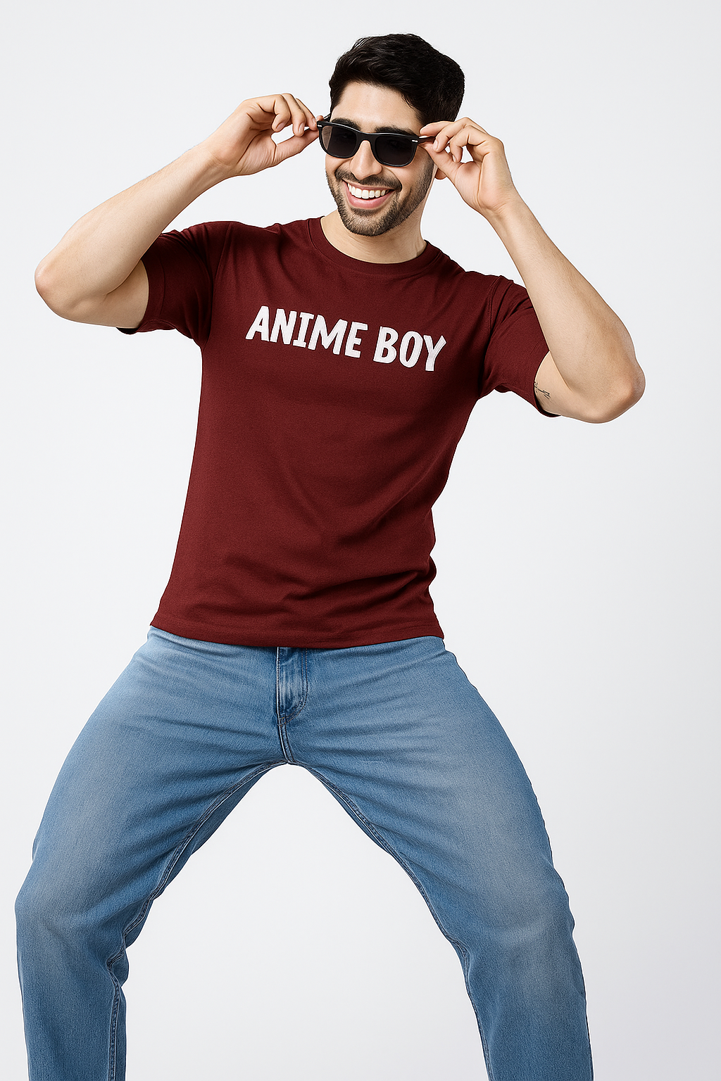 Anime Boy T-shirt + Free miniature chain