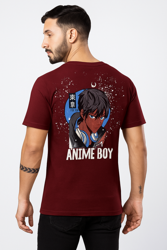 Anime Boy T-shirt + Free miniature chain