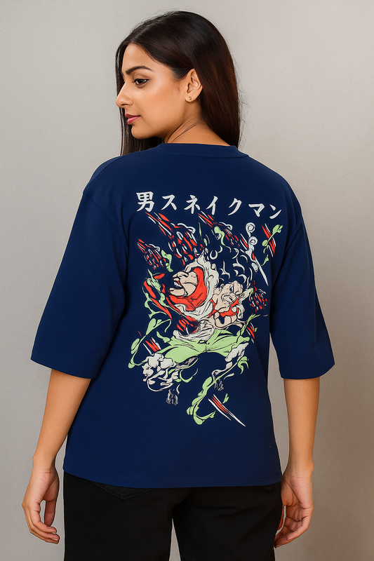 Blue Anime t shirt+ free key chain