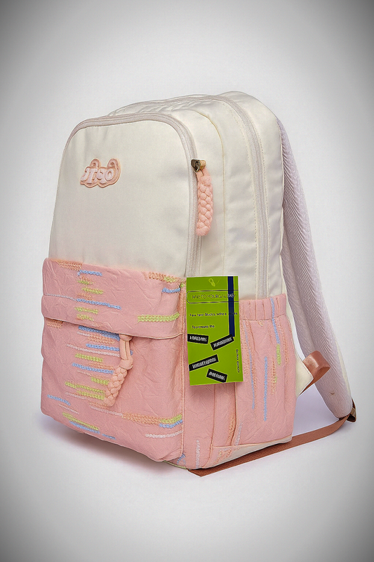 Lavender beauty Pink+ Creame bag