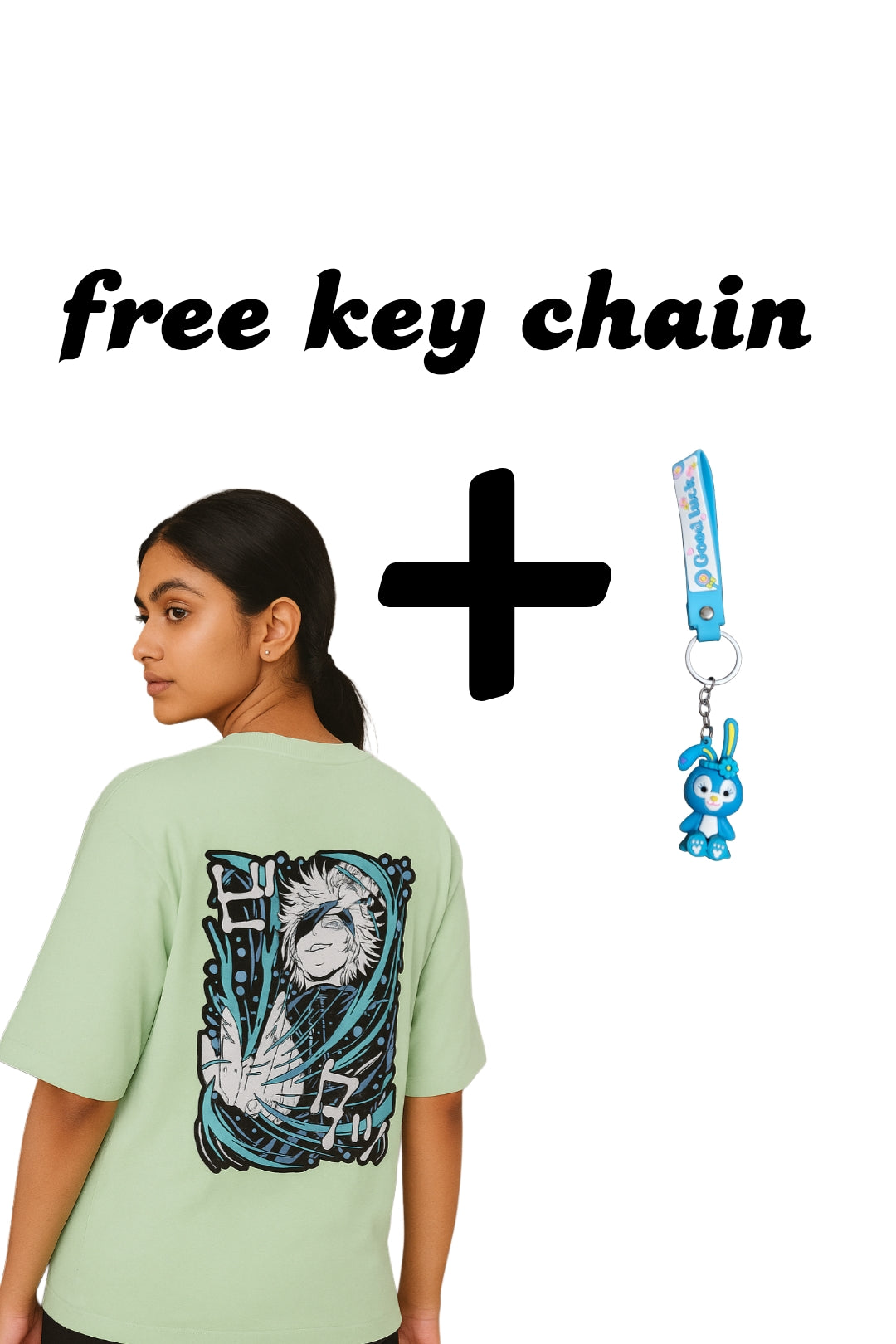 Anime t-shirt+ free key chain